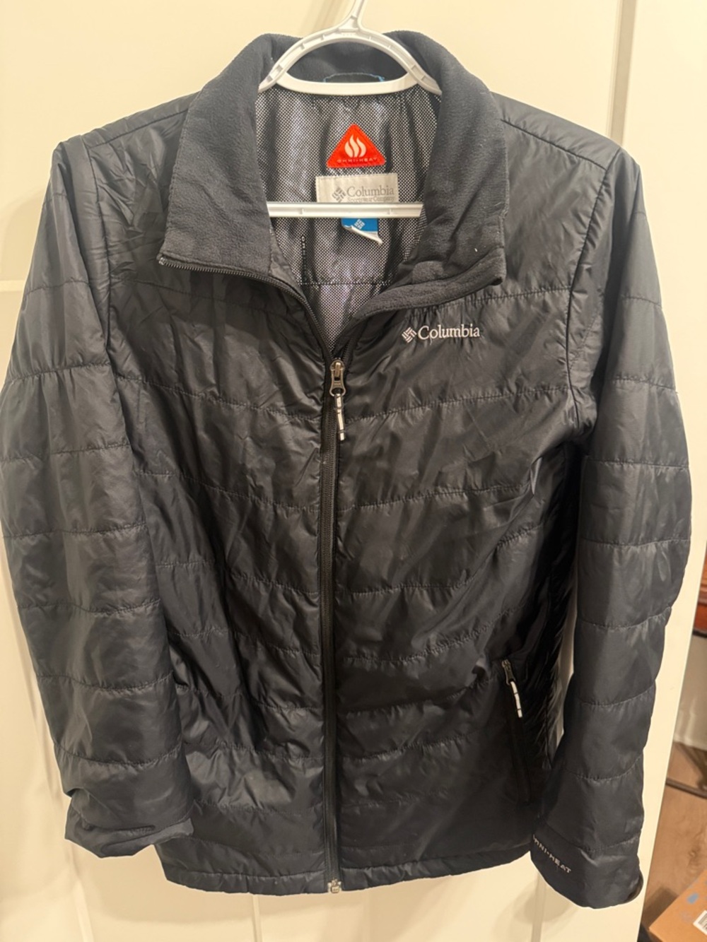 Columbia Black Quilted omniheat Jacket